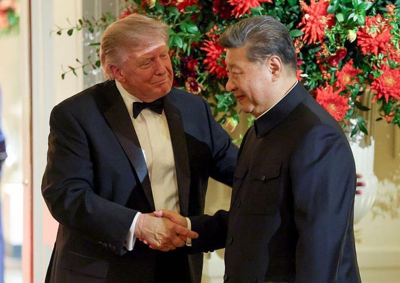 Archived image accompanying President Trump and Xi Conclude Summit With Tea and Visit to US Archives