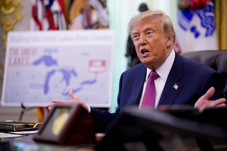 Archived image accompanying President Trump Says US Bombers Relocated From UK Over Security Threats
